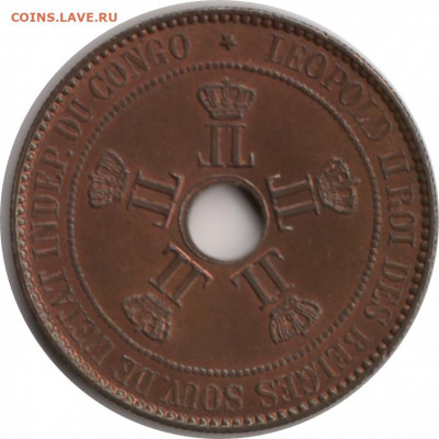 Конго, 10 сантимов	1888 до 20-00 01.11. - 1