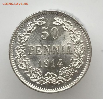 50 пенни 1914 г , unc До 3.11.2021 22.00 по МСК - C27330AB-319B-4D3E-BC4A-E7172A6D0600