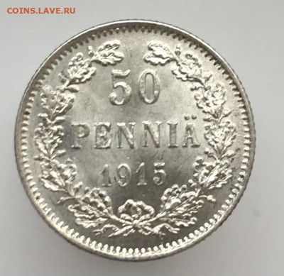 50 пенни 1915 г , unc До 3.11.2021 22.00 по МС - 2BAAF20C-D202-4CD3-8FC7-D76AFAC4E866