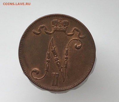 5 пенни 1917 г (вензель) Unc До 3.11.2021 22.00 по МСК - 0AF9DD8A-7DBF-4055-A647-15DE0790CCE8