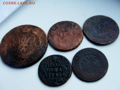 2к 1758;1к 1913;деньга 1753,1749;полушка 1735 - DSC05746.JPG