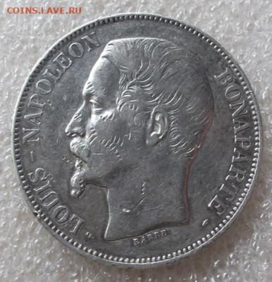 Франция 5 франков 1852 год. Луи Наполеон. - 008.JPG