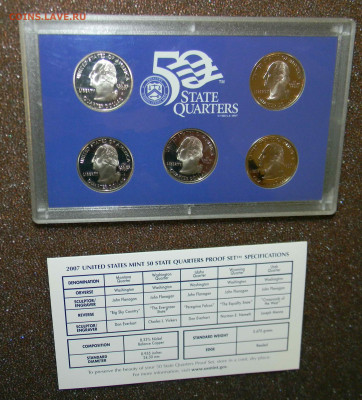 Наборы State Quarters Proof Set 2005, 2006, 2007 - DSCN5137.JPG