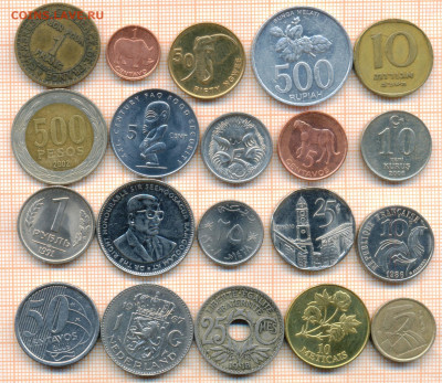 монеты разные 20 штук 3 от 5 руб. фикс цена - лист 3 001