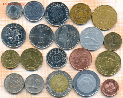 монеты разные 20 штук 5 от 5 руб. фикс цена - лист 5а 001