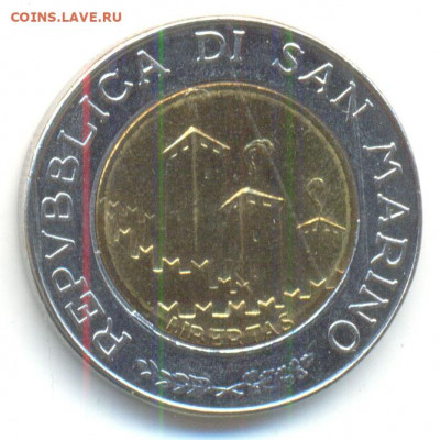 Сан-Марино 500 лир 1993 до 4.11 в 22.15 - 500 лир. Сан-Марино 1993 1