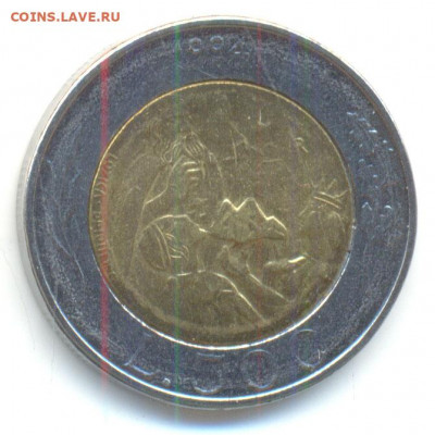 Сан-Марино 500 лир 1994 до 4.11 в 22.15 - 500 лир. Сан-Марино 1994 2