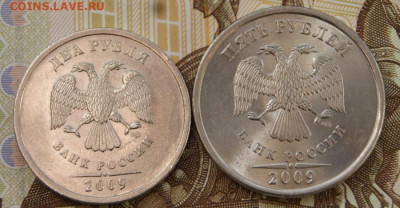 2 рубля 2009 г. спмд Н-4.21А и Н-4.22А в белом исполнении - 2009 спмд-белые-2 руб. шт. 4.22А-а
