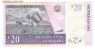 Малави 20 квача 2009 UNC - Малави 20 квача 2009 А
