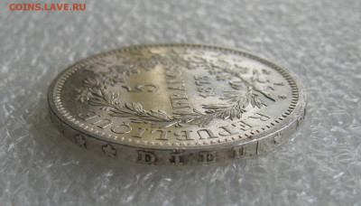 Франция. Третья республика. 5 ФРАНКОВ 1873 года. - 5ФР1873 (6).JPG