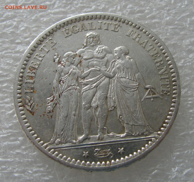 Франция. Третья республика. 5 ФРАНКОВ 1873 года. - 5ФР1873 (3).JPG