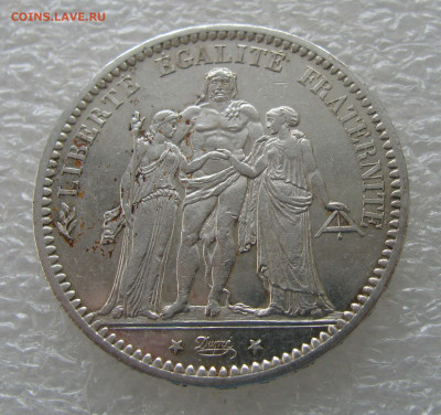 Франция. Третья республика. 5 ФРАНКОВ 1873 года. - 5ФР1873 (2).JPG