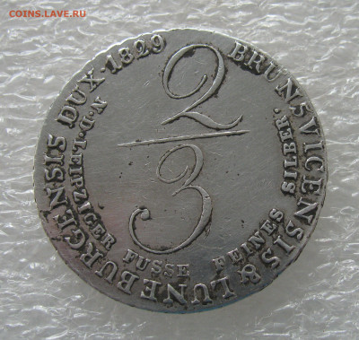 Королевство Ганновер и Британия. Георг IV. ⅔ ТАЛЕРА 1829 R - 23Т1829 (4).JPG