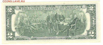 США банкнота 2 доллара 2009 UNC - США 2 доллара 2013 Б