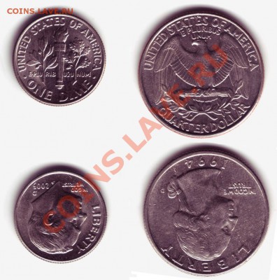 25 Центов 1994, 10 центов 2005 США, до 02.11.11, 22:00мск - США