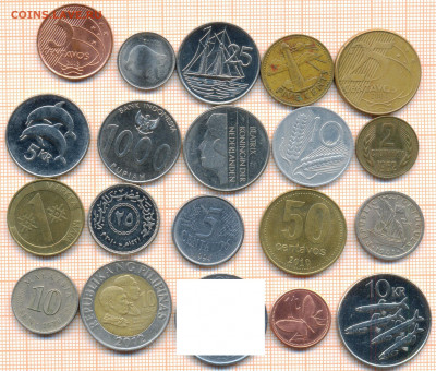 монеты разные 20 штук 5 от 5 руб. фикс цена - лист 5 001