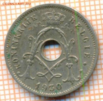 Бельгия 5 сантимов 1930 г., до 09.11.2021 г. 22.00 по Москв - Бельгия 5 сантимов 1930 3453а