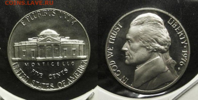 США – 5 центов (1976 S) proof до 5.11 (22.00) - США – 5 центов (1976 S) proof (в холдере)