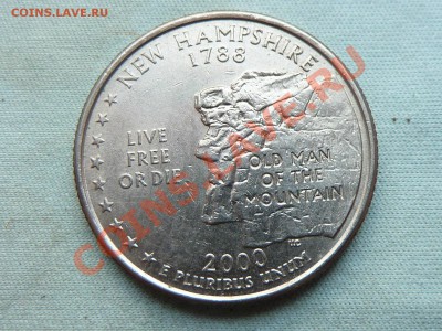 С РУБЛЯ USA QUARTER DOLLAR 2000г.NEW HAMPSHIRE  до 6.11.11 - MEMO0010.JPG
