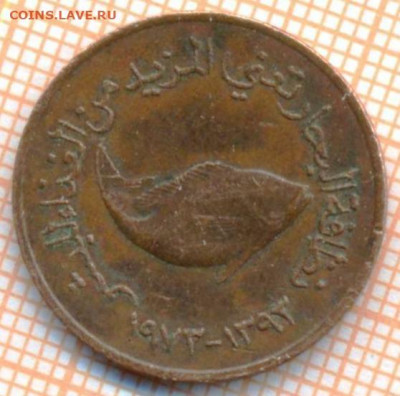 ОАЭ 5 филсов 1973 г., до 10.11.2021 г. 22.00 по Москве - ОАЭ5 филсов 1973 3760