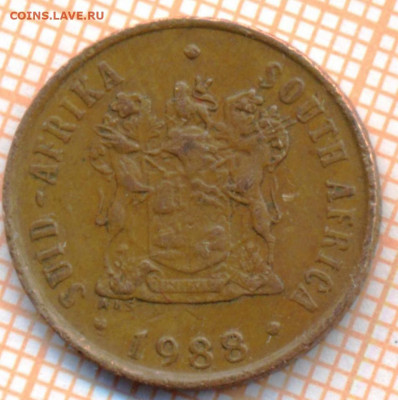 ЮАР 1 цент 1988 г., до 10.11.2021 г. 22.00 по Москве - ЮАР 1 цент 1988 3769