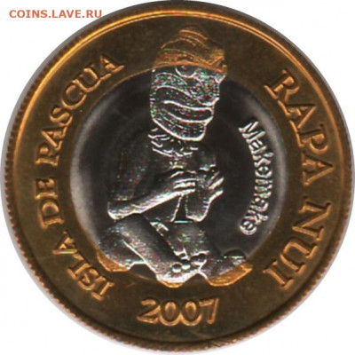 остров Пасхи,  200 песо 2007 - 1