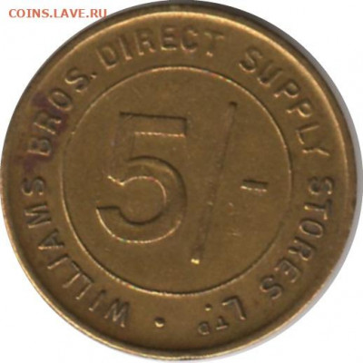 Великобритания-токен, 5 шиллингов до 11.11. 22-00 - 2