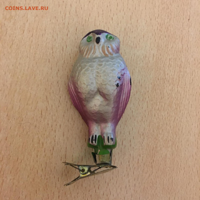 Елочная игрушка "Сова" на прищепке, СССР - image-06-11-21-08-34-2