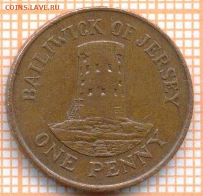 Джерси 1 пенни 1989 г., до 13.11.2021 г. 22.00 по Москве - Джерси 1 пенни 1989 3787а