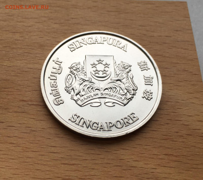 Крона Шайба Сингапур 5 долларов 1988 Пожарная служба - IMG_1964.JPG