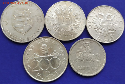 Венгрия, Австрия, Литва 5 монет До 16.11.2021 21.00мск - 1634806226949