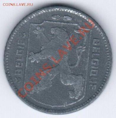 Бельгия 1 франк 1944 до 04.11.2011 г. 22:00 МСК - Бельгия 1 4
