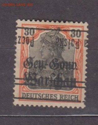 Германия 1918 оккупация Польши 1м * 30пф надпечатка до 17 11 - 72
