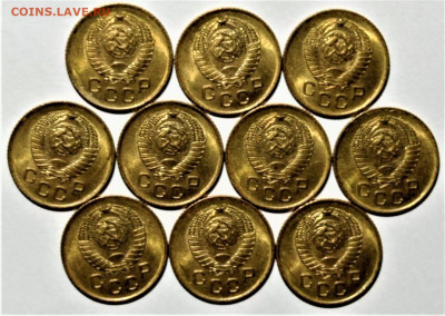 1 копейка 1957, UNC (10 монет). До 14.11.21 в 22.00 по МСК - 4