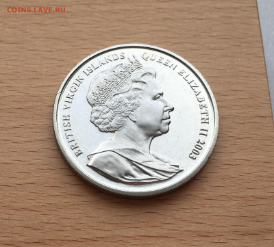 Крона Британские Виргинские острова 1 доллар 2003 Кеннеди - IMG_1690.JPG
