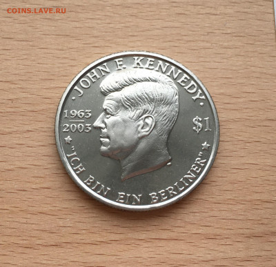 Крона Британские Виргинские острова 1 доллар 2003 Кеннеди - IMG_1683.JPG