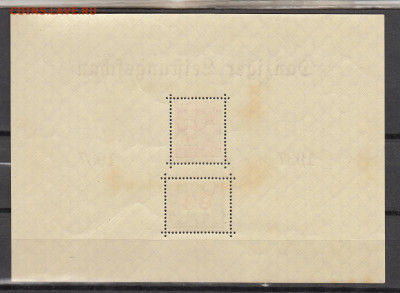 Германия Данциг 1937 блок до 17 11 - 187а