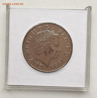 Крона Шайба Великобритания 5 фунтов 1999 Принцесса Диана - IMG_2021.JPG