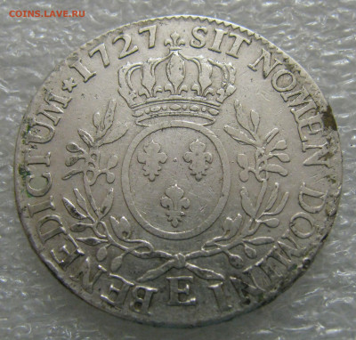 Королевство Франция. Людовик XV. 1 ЭКЮ 1727 года. - 1Экю1727 (4).JPG