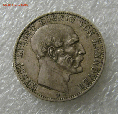 Королевство Ганновер. Эрнст Август I. 1 ТАЛЕР 1851 года. - ТАЛ18511 (3).JPG