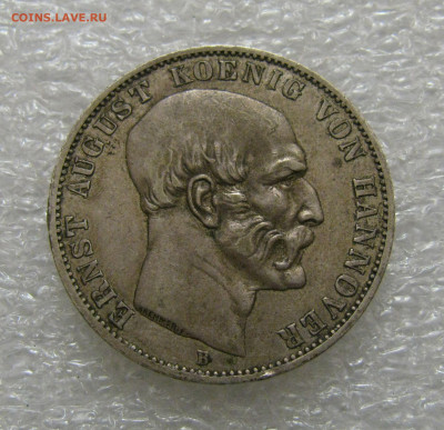 Королевство Ганновер. Эрнст Август I. 1 ТАЛЕР 1851 года. - ТАЛ18511 (2).JPG