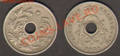 Бельгия 5 сантимов 1931 03.11.2011 21-00 - Бельгия 5