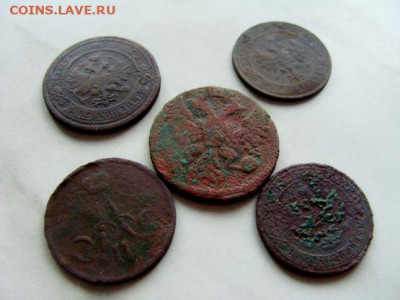 2к 1910;1к 1914,1912,1864;деньга 1748 - DSC05919.JPG