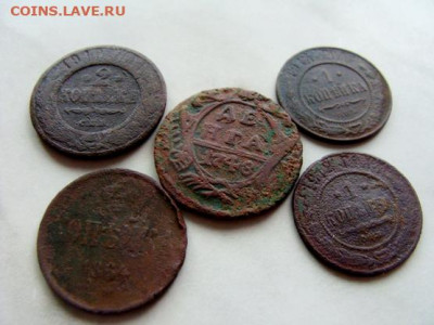 2к 1910;1к 1914,1912,1864;деньга 1748 - DSC05918.JPG