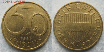 Австрия 50 грошен 1985 до 22-11-21 в 22:00 - Австрия 50 грошен 1985    204-ас102-11531