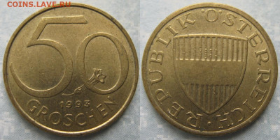 Австрия 50 грошен 1993 до 22-11-21 в 22:00 - Австрия 50 грошен 1993    204-ас102-11539