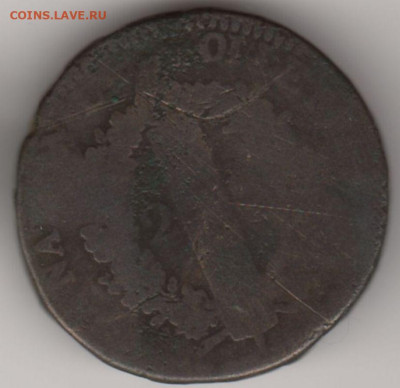 Франция, 2 соля (Париж) 1791 до 22.11. - 2