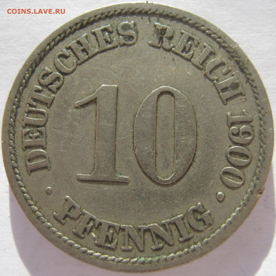 Германия Империя 10 пфеннигов 1900 A до 22.11. 22:00 - IMG_8214.JPG
