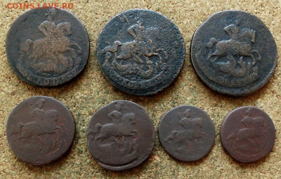 7 монет Елизаветы 1757-1760 До 22.11.2021 22-00 Москве - 2.JPG