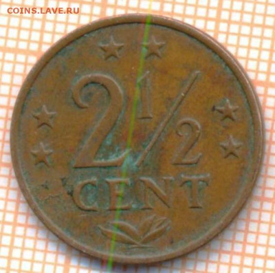 2 цента 1978 г., до 25.11.2021 г. - Нидерландские Антиллы 2 с пол цента 1978 3823